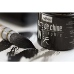 Pebeo 250 ML BOTTLE INDIA INK OPAQUE BLACK Pebeo 250 ML BOTTLE INDIA INK OPAQUE BLACK